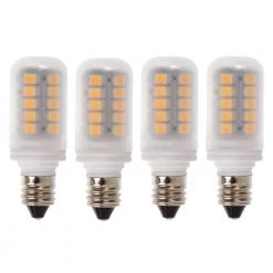 30-Watt Equivalent E11 Non Dimmable LED Light Bulb Warm White (4-Pack) by Newhouse Lighting
