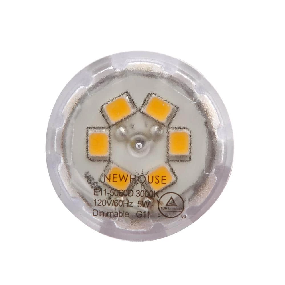 60-Watt Equivalent E11 120-Volt 3000K Non-Dimmable Mini-Candelabra Base LED Light Bulbs Warm White (4-Pack) by Newhouse Lighting 5 60-Watt Equivalent E11 120-Volt 3000K Non-Dimmable Mini-Candelabra Base LED Light Bulbs Warm White (4-Pack) by Newhouse Lighting - Image 3