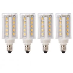 60-Watt Equivalent E11 Dimmable LED Light Bulbs Warm White (4-Pack) by Newhouse Lighting