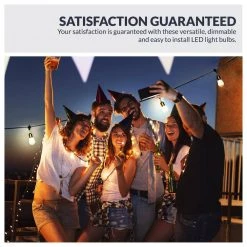 11-Watt Equivalent S14 LED Replacement String Light Bulbs Standard Base 2700K Warm White (18-Pack) by Newhouse Lighting 15 11-Watt Equivalent S14 LED Replacement String Light Bulbs Standard Base 2700K Warm White (18-Pack) by Newhouse Lighting -Heath Zenith Shop newhouse lighting led light bulbs s14led18 1f 1000