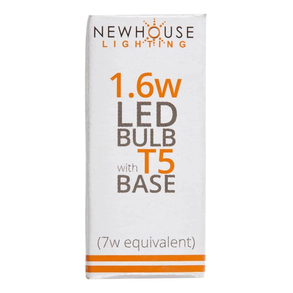 7-Watt Equivalent T5 LED Bulb Halogen Replacement Light Bulb, Wedge Base, Non-Dimmable, Soft White (4-Pack) by Newhouse Lighting 5 7-Watt Equivalent T5 LED Bulb Halogen Replacement Light Bulb, Wedge Base, Non-Dimmable, Soft White (4-Pack) by Newhouse Lighting - Image 3