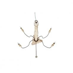 6-Light Off-White Wood and Metal Chandelier by 3R Studios -Heath Zenith Shop off white 3r studios chandeliers ec0267 fa 1000