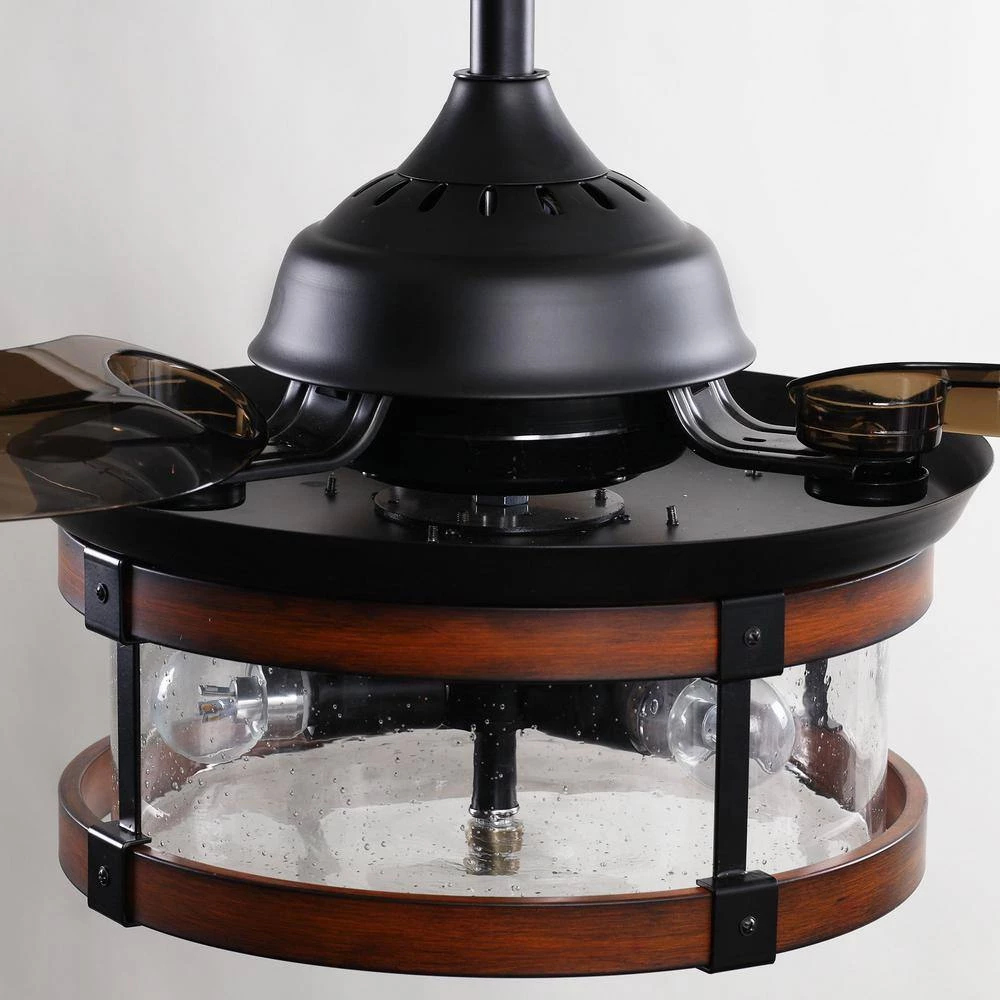 36 in. LED Indoor Oil Rubbed Bronze Retractable Ceiling Fan with Light and Remote Control by matrix decor 7 36 in. LED Indoor Oil Rubbed Bronze Retractable Ceiling Fan with Light and Remote Control by matrix decor - Image 5