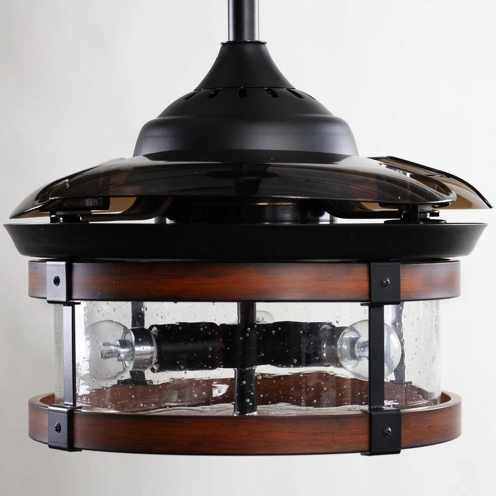 36 in. LED Indoor Oil Rubbed Bronze Retractable Ceiling Fan with Light and Remote Control by matrix decor 9 36 in. LED Indoor Oil Rubbed Bronze Retractable Ceiling Fan with Light and Remote Control by matrix decor - Image 7