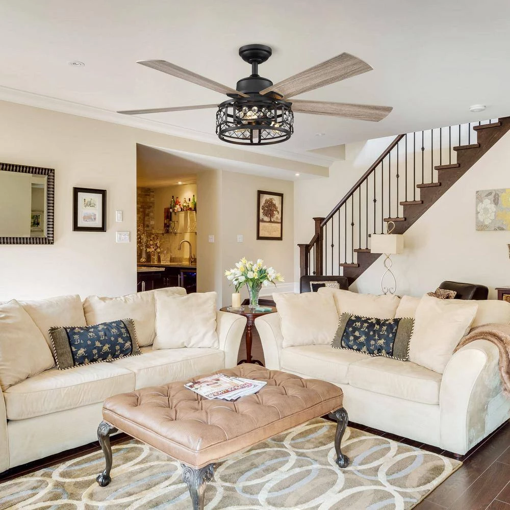 52 in. Indoor Oil Rubbed Bronze Ceiling Fan with Remote Control by matrix decor 8 52 in. Indoor Oil Rubbed Bronze Ceiling Fan with Remote Control by matrix decor - Image 6