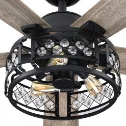 52 in. Indoor Oil Rubbed Bronze Ceiling Fan with Remote Control by matrix decor 17 52 in. Indoor Oil Rubbed Bronze Ceiling Fan with Remote Control by matrix decor -Heath Zenith Shop oil rubbed bronze matrix decor ceiling fans with lights md f6106110v 44 1000