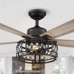52 in. Indoor Oil Rubbed Bronze Ceiling Fan with Remote Control by matrix decor 15 52 in. Indoor Oil Rubbed Bronze Ceiling Fan with Remote Control by matrix decor -Heath Zenith Shop oil rubbed bronze matrix decor ceiling fans with lights md f6106110v 4f 1000