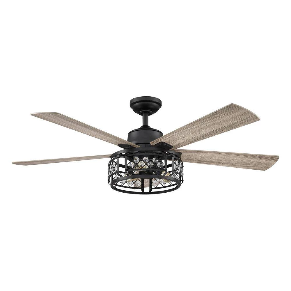 52 in. Indoor Oil Rubbed Bronze Ceiling Fan with Remote Control by matrix decor 6 52 in. Indoor Oil Rubbed Bronze Ceiling Fan with Remote Control by matrix decor - Image 4