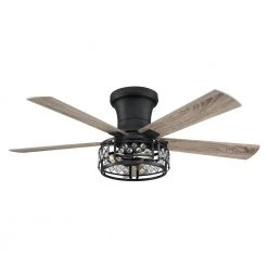52 in. Indoor Oil Rubbed Bronze Ceiling Fan with Remote by matrix decor -Heath Zenith Shop oil rubbed bronze matrix decor ceiling fans with lights md f6107110v c3 1000