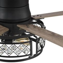 52 in. Indoor Oil Rubbed Bronze Ceiling Fan with Remote by matrix decor -Heath Zenith Shop oil rubbed bronze matrix decor ceiling fans with lights md f6107110v fa 1000