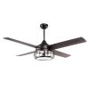 52 in. Oil Rubbed Bronze Downrod Mount Chandelier Ceiling Fan with Light and Remote Control by matrix decor -Heath Zenith Shop oil rubbed bronze matrix decor ceiling fans with lights md f6225orb110v 64 1000