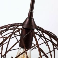 1-light Rustic Iron Dome Pendant by matrix decor 16 1-light Rustic Iron Dome Pendant by matrix decor -Heath Zenith Shop rustic iron finish matrix decor chandeliers md d2263110v 1d 1000