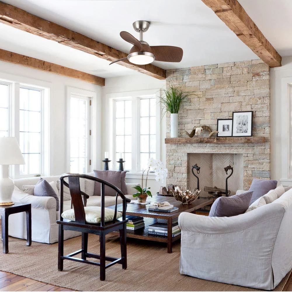 30 in. lntegrated LED Indoor Sand Nickel Ceiling Fan with Remote by matrix decor 4 30 in. lntegrated LED Indoor Sand Nickel Ceiling Fan with Remote by matrix decor - Image 2