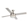 52 in. Satin Nickel Downrod Mount Crystal Chandelier Ceiling Fan with Light Kit and Remote Control by matrix decor -Heath Zenith Shop satin nickel matrix decor ceiling fans with lights md f6209110v 64 1000