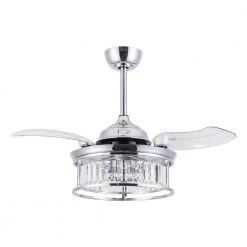 36 in. Indoor Silver Retractable Blades Ceiling Fan with Remote control by matrix decor -Heath Zenith Shop silver matrix decor ceiling fans with lights md bbwy2021005 c3 1000