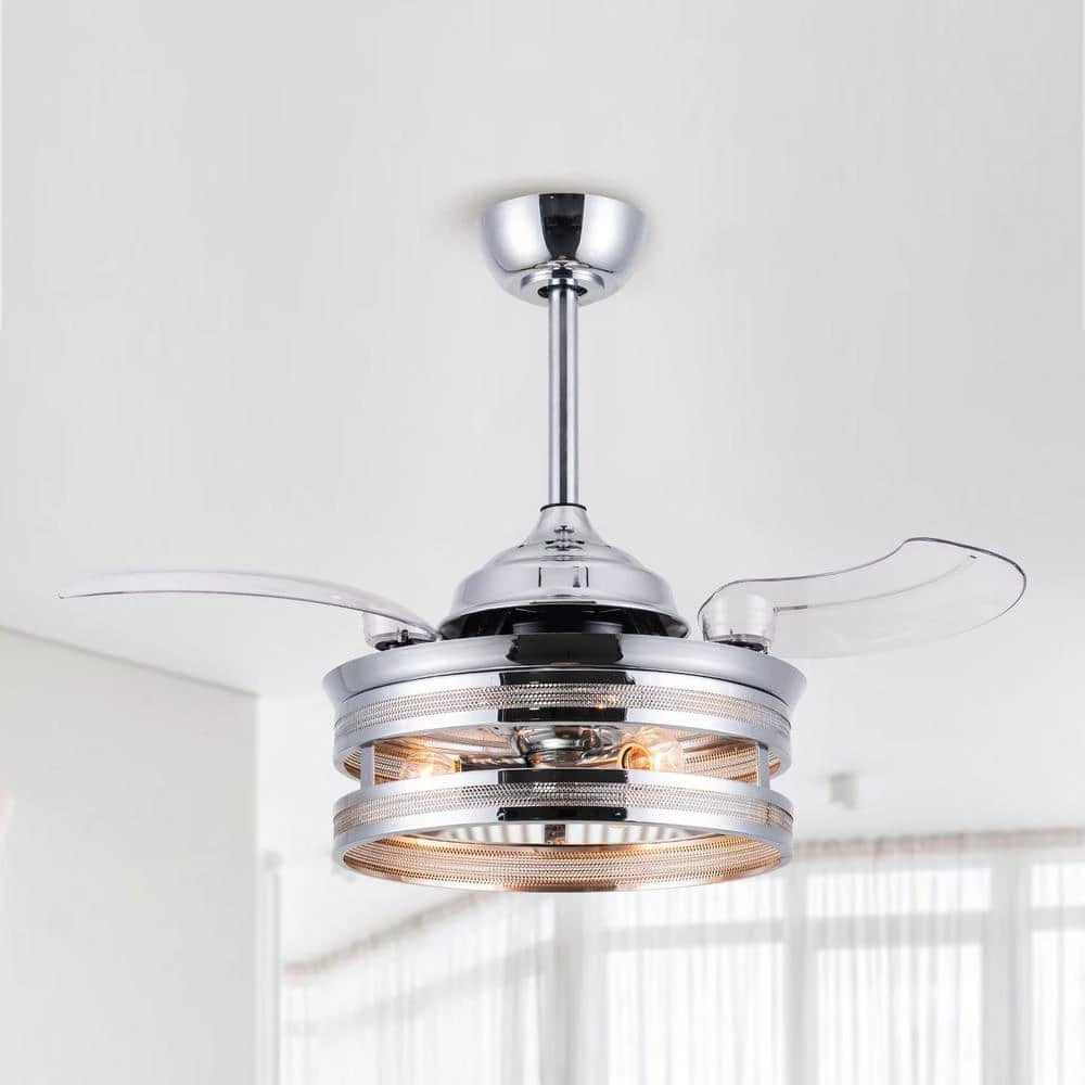 36 in. Indoor Silver Retractable Blades Ceiling Fan with Remote Control by matrix decor 10 36 in. Indoor Silver Retractable Blades Ceiling Fan with Remote Control by matrix decor - Image 8