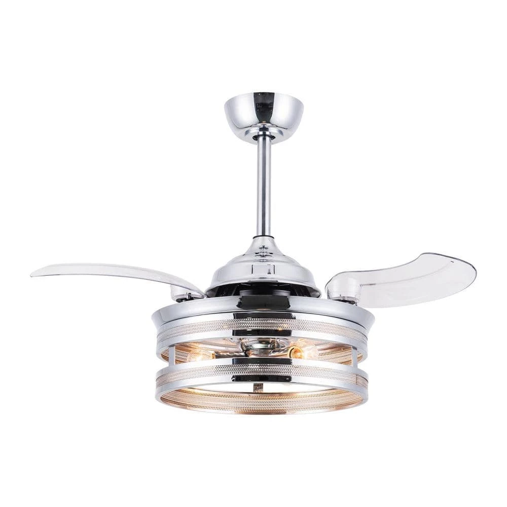 36 in. Indoor Silver Retractable Blades Ceiling Fan with Remote Control by matrix decor 3 36 in. Indoor Silver Retractable Blades Ceiling Fan with Remote Control by matrix decor
