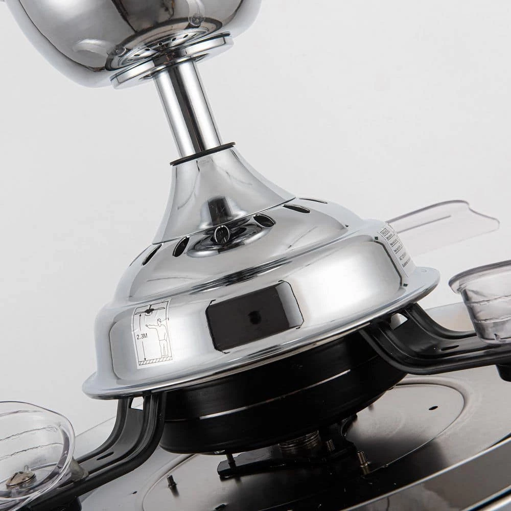 36 in. Indoor Silver Retractable Blades Ceiling Fan with Remote Control by matrix decor 6 36 in. Indoor Silver Retractable Blades Ceiling Fan with Remote Control by matrix decor - Image 4