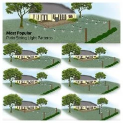 48 ft. String Light Hanging, Mounting Kit, Wire, Mounting Hooks by Newhouse Lighting 13 48 ft. String Light Hanging, Mounting Kit, Wire, Mounting Hooks by Newhouse Lighting -Heath Zenith Shop silver newhouse lighting outdoor lighting accessories stringkit2 1f 1000