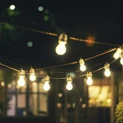 48 ft. String Light Hanging, Mounting Kit, Wire, Mounting Hooks by Newhouse Lighting 16 48 ft. String Light Hanging, Mounting Kit, Wire, Mounting Hooks by Newhouse Lighting -Heath Zenith Shop silver newhouse lighting outdoor lighting accessories stringkit2 76 1000