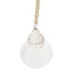 1-Light White Mango Wood Pendant Light with Glass Shade by 3R Studios 10 1-Light White Mango Wood Pendant Light with Glass Shade by 3R Studios -Heath Zenith Shop white 3r studios chandeliers ec0250 4f 1000