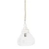 1-Light White Mango Wood Pendant Light with Glass Shade by 3R Studios -Heath Zenith Shop white 3r studios chandeliers ec0250 64 1000