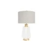 27 in. Gold Table Lamp with Linen Shade by 3R Studios 1 27 in. Gold Table Lamp with Linen Shade by 3R Studios -Heath Zenith Shop white 3r studios table lamps ec0224 64 1000
