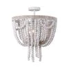 3-Light White Vintage Chandelier by matrix decor 2 3-Light White Vintage Chandelier by matrix decor -Heath Zenith Shop white matrix decor chandeliers md bb8806 3110v 64 1000