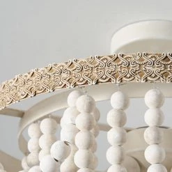 3-Light White Vintage Chandelier by matrix decor -Heath Zenith Shop white matrix decor chandeliers md bb8806 3110v 77 1000