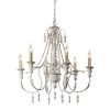 29.52 in. 6-Light Antique White Candle Style Chandelier by matrix decor -Heath Zenith Shop white matrix decor chandeliers md bb8817 6110v 64 1000