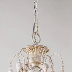 29.52 in. 6-Light Antique White Candle Style Chandelier by matrix decor -Heath Zenith Shop white matrix decor chandeliers md bb8817 6110v 76 1000