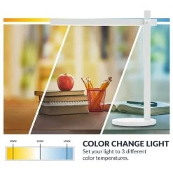 Adonis 17 in. White LED Dimmable Desk Lamp with Wireless Charger and Color Temperature Light Control by Newhouse Lighting 13 Adonis 17 in. White LED Dimmable Desk Lamp with Wireless Charger and Color Temperature Light Control by Newhouse Lighting -Heath Zenith Shop white newhouse lighting desk lamps nhdk ad wh a0 1000