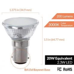 20-Watt Equivalent MR11 LED Light Bulb Warm White (4-Pack) by Newhouse Lighting -Heath Zenith Shop white newhouse lighting led light bulbs 1383 2320 4 fa 1000