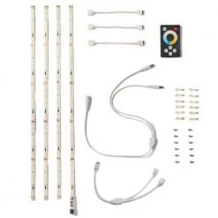 20 in. Tunable White (3000K-6000K) LED Tape Light Extension Pack (4-Strips) by Newhouse Lighting