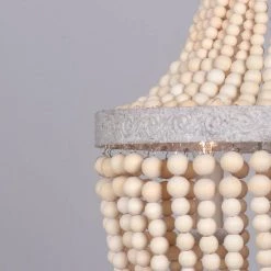 3-Light Wood Vintage Chandelier by matrix decor -Heath Zenith Shop wood matrix decor chandeliers md bb8808 3110v 44 1000