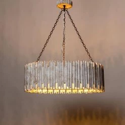 3-Lights Rustic Wood Shade Chandelier by matrix decor -Heath Zenith Shop wood matrix decor chandeliers md bb8813 3110v 44 1000