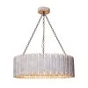 3-Lights Rustic Wood Shade Chandelier by matrix decor -Heath Zenith Shop wood matrix decor chandeliers md bb8813 3110v 64 1000